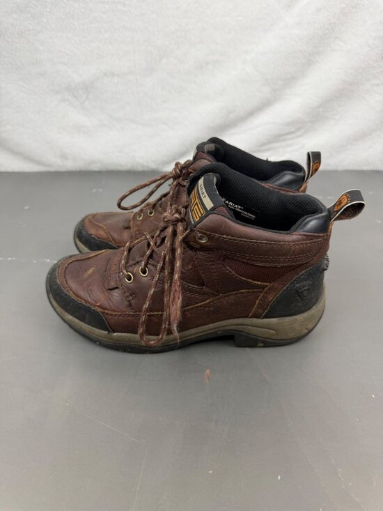 Ariat ATS Leather Waterproof Lace-Up Work Boots US 7.5 B Mens Brown Comfortable main image 8